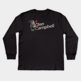 Glen Campbell Vintage Kids Long Sleeve T-Shirt
